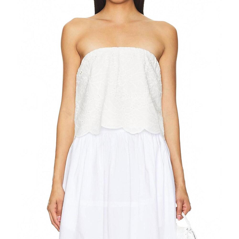 NEW STEVE MADDEN amalia top in white